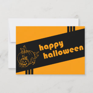 retro halloween invitation