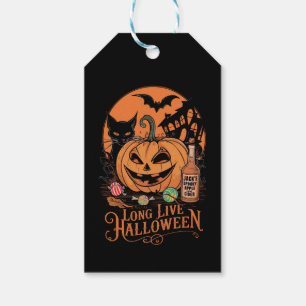 Retro Halloween Long Live Fall Spooky Season  Gift Tags