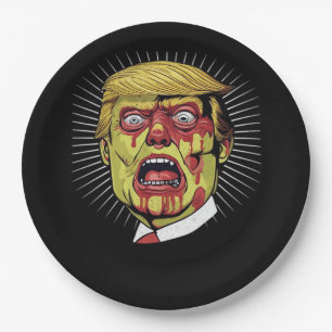 Retro Halloween Paper Plate