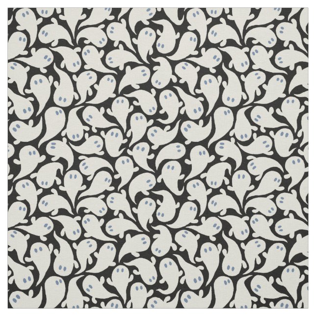 Retro Halloween pattern in vintage cartoon style. Fabric (Swatch)