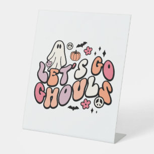 Retro Halloween    Pedestal Sign