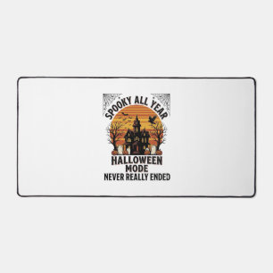 Retro Halloween Shirt for Spooky Season Lovers Desk Mat