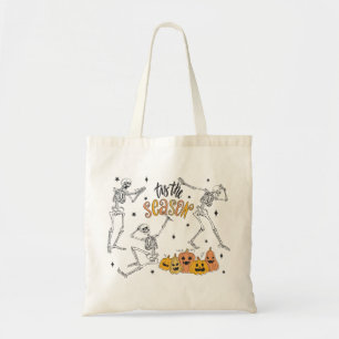 Retro Halloween Shirt, Funny Halloween Skull Tote Bag