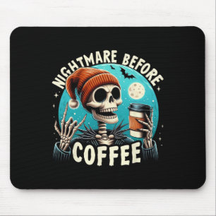 Retro Halloween Skeleton Coffee Mug Scary Night Be Mouse Mat