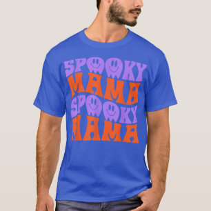 Retro Halloween Spooky Mama Funny Halloween Costum T-Shirt