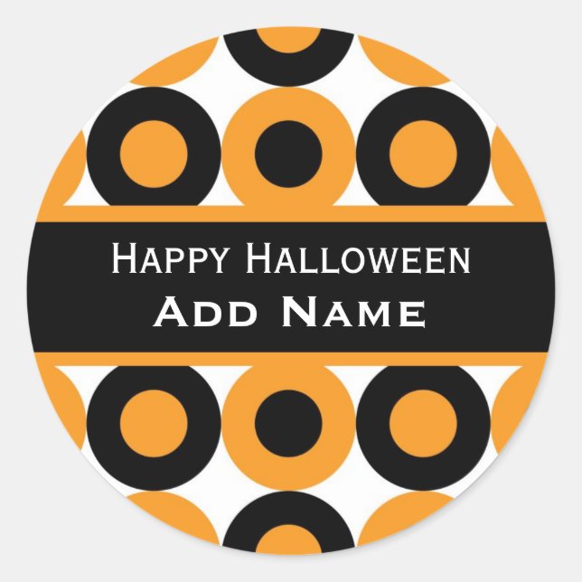Retro Halloween Sticker (Front)