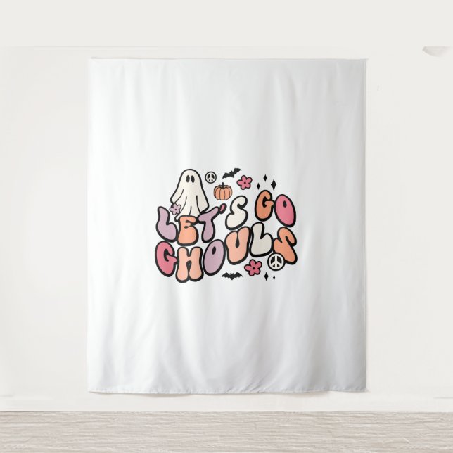 Retro Halloween    Tapestry (Front)