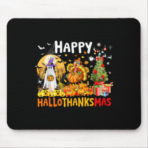 Retro Halloween Thanksgiving Christmas Happy Hallo Mouse Mat