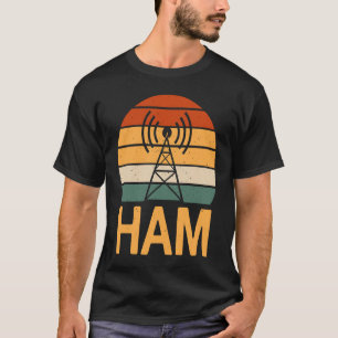 Retro Ham Radio Operator Costume Radio Tower T-Shirt