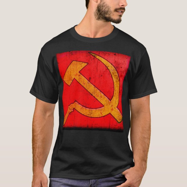 Retro Hammer and sickle T-Shirt (Front)