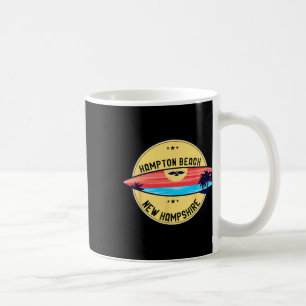 Retro Hampton Beach New Hampshire Beach Surfing Me Coffee Mug