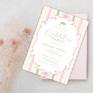 Retro Hand Drawn Grad Party 2026 Invitation