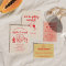 Retro Hand Drawn Red Quirky Cake Modern Wedding 