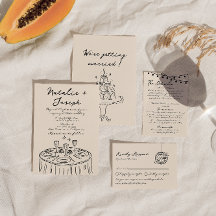 Retro Hand Drawn Written Fun Quirky Bold Wedding