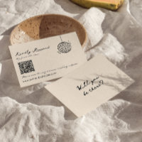 Retro Hand Written Drawn Quirky QR Code Wedding