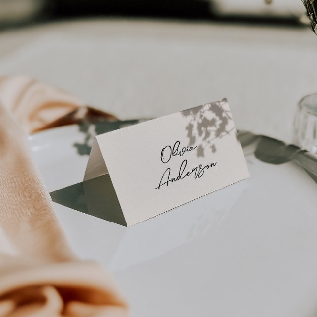 Retro Hand Written Whimsical Wedding Place Cards (Creator Uploaded)