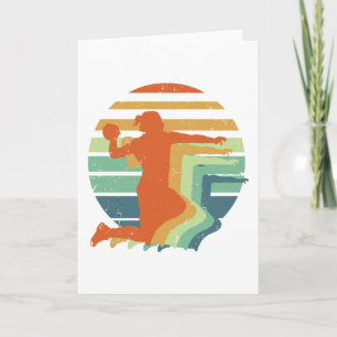 Retro Handball Sports - Handball Player Goalkeeper Card