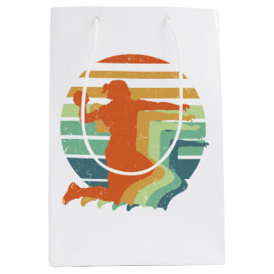 Retro Handball Sports - Handball Player Goalkeeper Medium Gift Bag