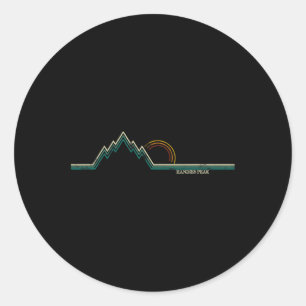 Retro Handies Peak Classic Round Sticker
