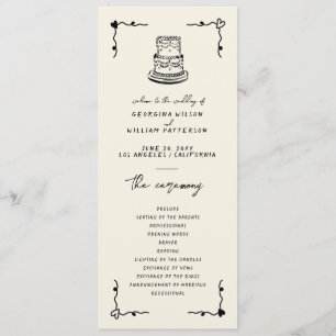 Retro Handwritten Whimsical Flat Program Programme