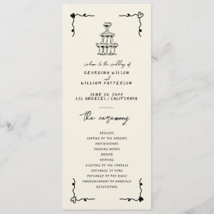 Retro Handwritten Whimsical Flat Program Programme