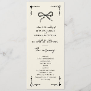 Retro Handwritten Whimsical Flat Program Programme