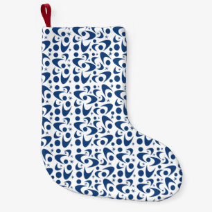 Retro Hanukkah Boomerangs Small Christmas Stocking