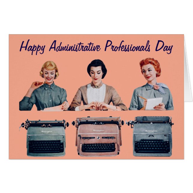 Retro Happy Administrative Professionals Day  (Front Horizontal)