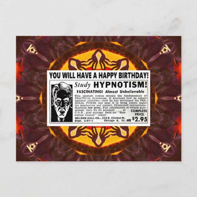 RETRO HAPPY BIRTHDAY GREETINGS  POSTCARD (Front)