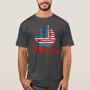 Retro Happy Columbus Day, Columbus Day Men Women T T-Shirt