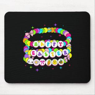 Retro Happy Easter Bracelet Bunny Spring Funny Eas Mouse Mat