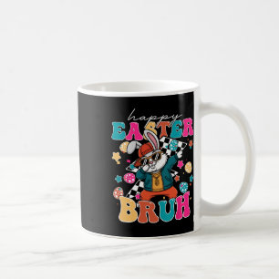 Retro Happy Easter Bruh Cute Bunny Dabbing Toddler Coffee Mug