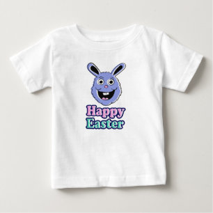 Retro Happy Easter Bunny Baby T-Shirt