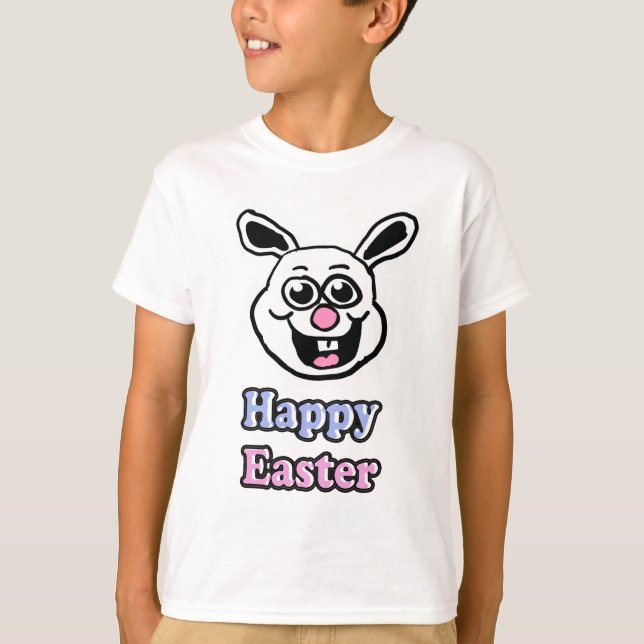 Retro Happy Easter Bunny T-Shirt (Front)
