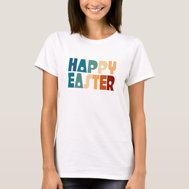 Retro Happy Easter Typography | Shirt (Front)