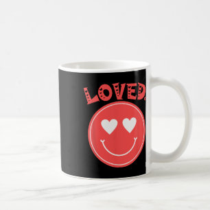 Retro Happy Face Heart Loved Tee Smile Face Uni  Coffee Mug