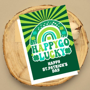 Retro Happy Go Lucky St. Patrick's Day Card