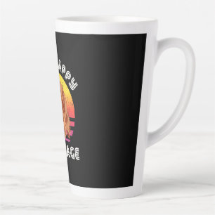 Retro Happy Sausage Dog Latte Mug