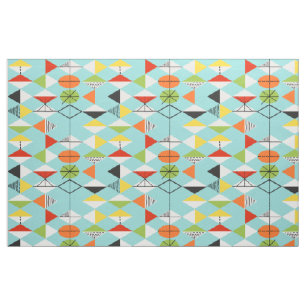 Retro Harlequin Pattern Fabric