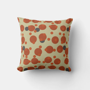 Retro Harvest Moon 1970s Orange Orbit Cushion