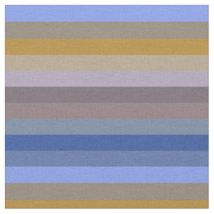 Retro Harvest Stripe Pattern Fabric