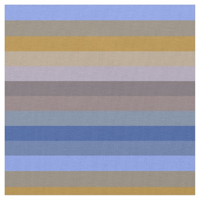Retro Harvest Stripe Pattern Fabric (Close Up)
