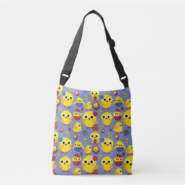 Retro Hatch Easter Eggs Crossbody Bag (Front)