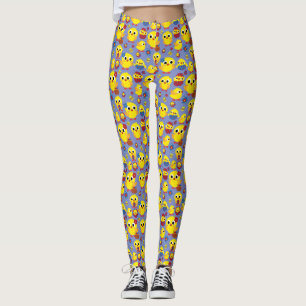 Retro Hatch Easter Eggs Leggings