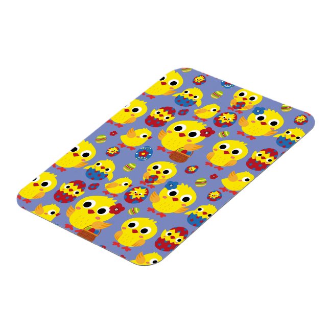 Retro Hatch Easter Eggs Magnet (Left Side)