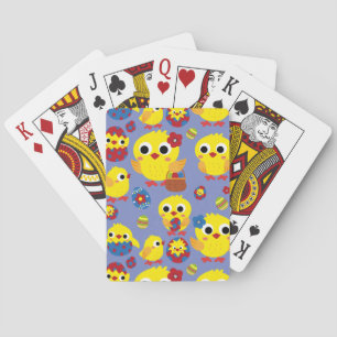 Retro Hatch Easter Eggs Playing Cards