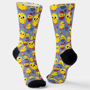 Retro Hatch Easter Eggs Socks