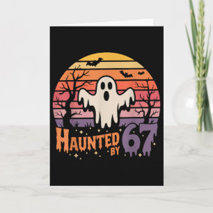 Retro Haunted Meme 67 Six Seven 6 7 Card