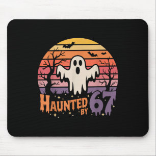 Retro Haunted Meme 67 Six Seven 6 7 Mouse Mat