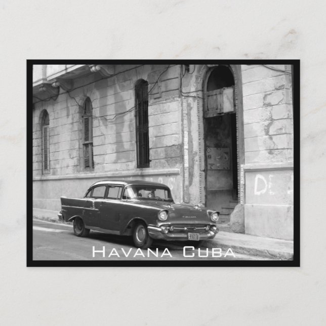 retro havana car postcard (Front)